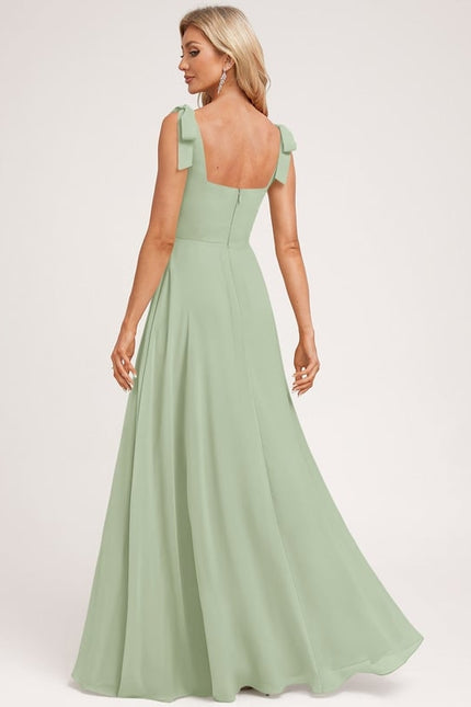 Robe Chic Longue Vert Pastel - gallery 1