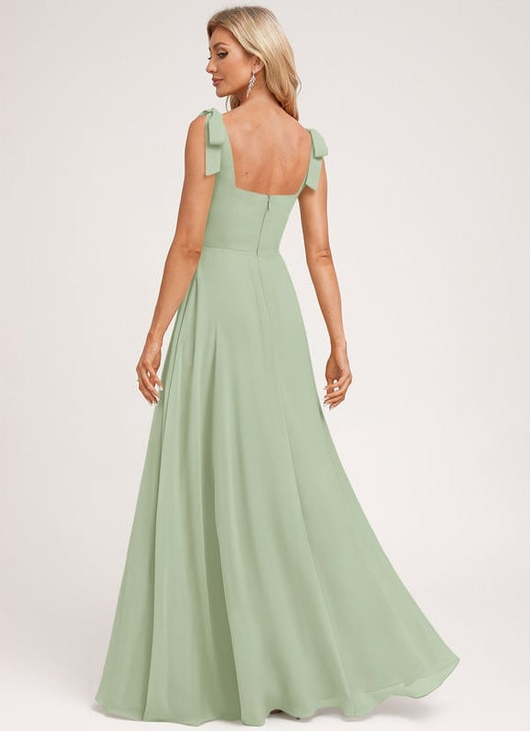Robe Chic Longue Vert Pastel - gallery 1