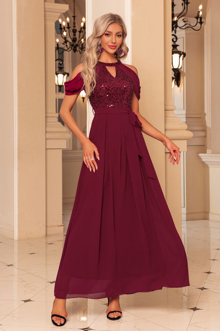 Robe Chic Éclat Grenat - gallery 3
