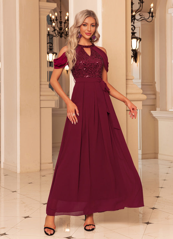 Robe Chic Éclat Grenat - gallery 3