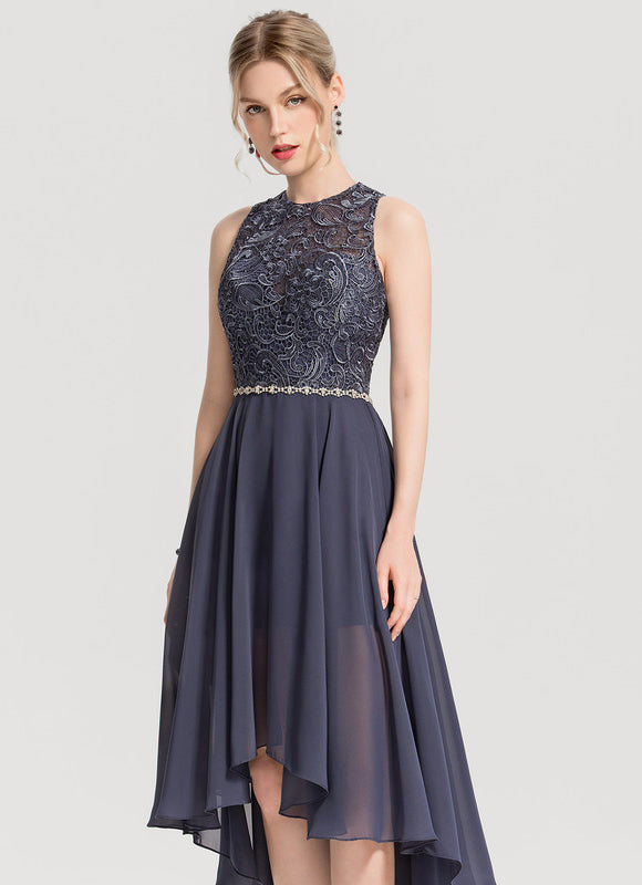 Robe Chic Élégance Verte Flottante - gallery 4