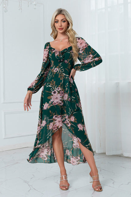 Robe Chic Florale Asymétrique - gallery 6