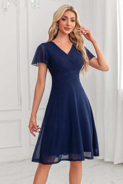 Robe Chic Évasée Marine - gallery 2