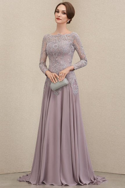 Robe De Soiree Chic Manche Longue - gallery 2