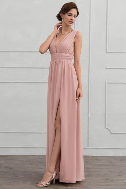 Robe Chic Longue Verte Fluide