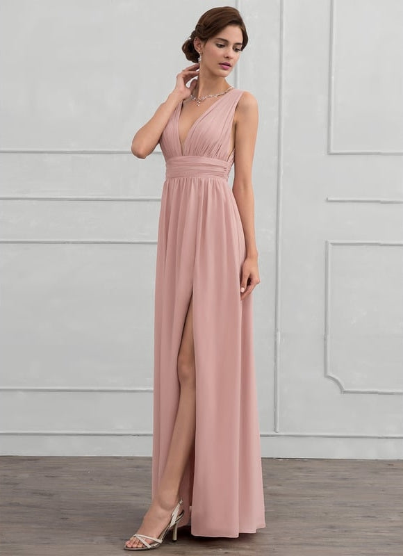 Robe Chic Longue Verte Fluide