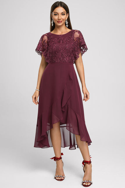 Robe Chic Bordeaux Flottant - gallery 2