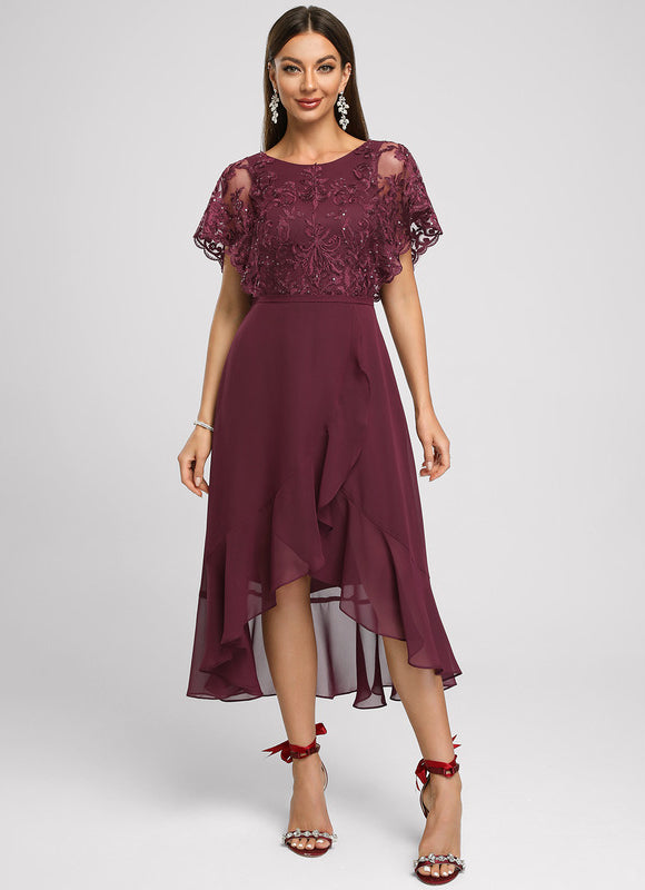 Robe Chic Bordeaux Flottant - gallery 2