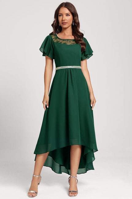 Robe Chic Élégance Verte Flottante