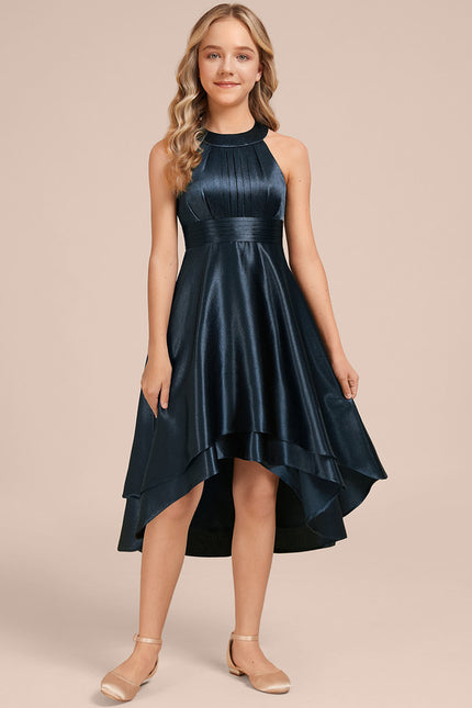 Robe Chic Émeraude Satinée - gallery 1