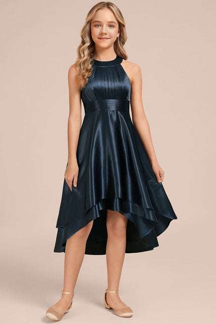 Robe Chic Émeraude Satinée - gallery 1
