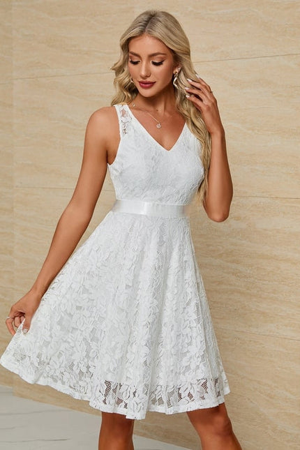 Robe Chic Mi-Longue Ajourée - gallery 4