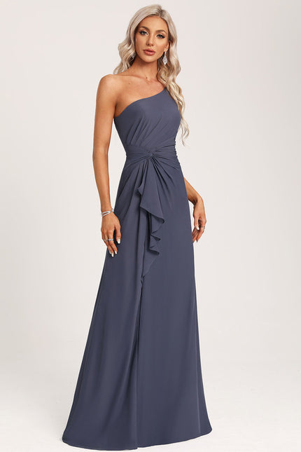 Robe Chic Asymétrique Beige - gallery 3