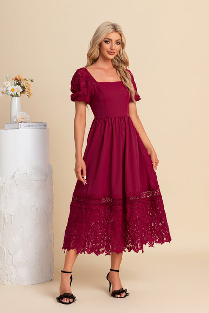 Robe Chic Bordeaux Romantique - gallery 3