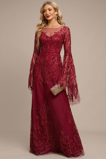 Robe Chic Écarlate Ornée