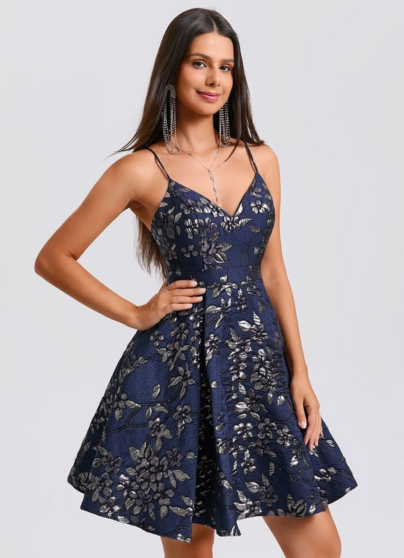 Robe Chic Jacquard À Bretelles - gallery 4