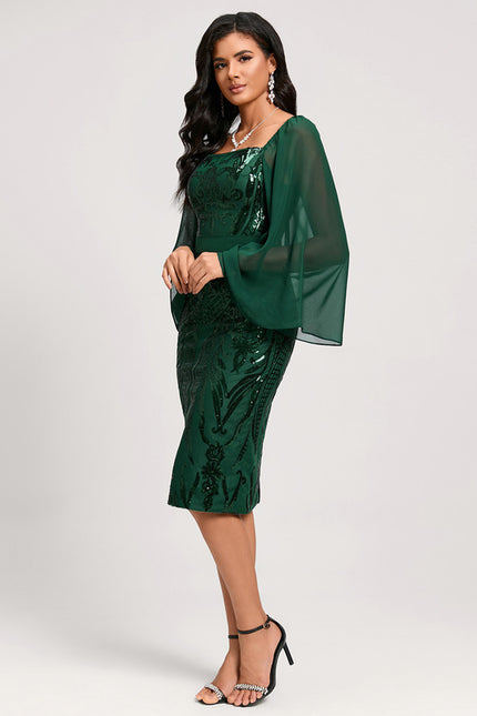 Robe Chic Mousseline Pailletée - gallery 1