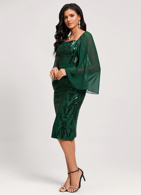 Robe Chic Mousseline Pailletée - gallery 1