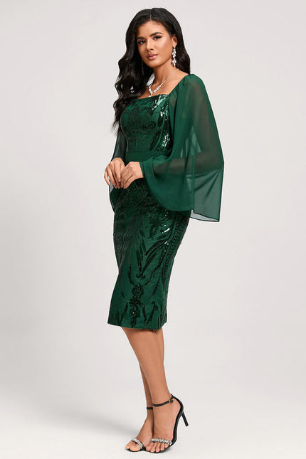 Robe Chic Mousseline Pailletée - gallery 1