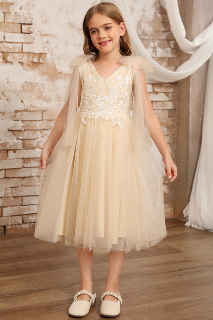 Robe Chic Tulle Beige - gallery 8