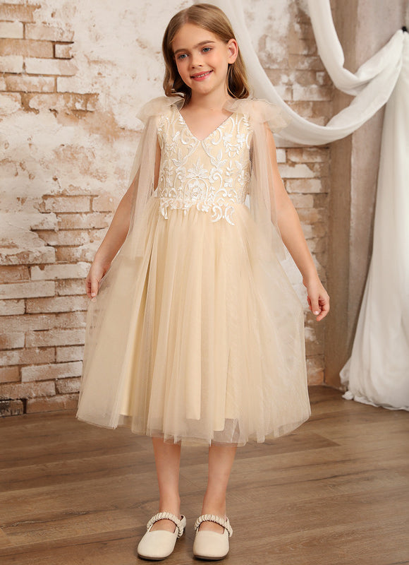 Robe Chic Tulle Beige - gallery 8