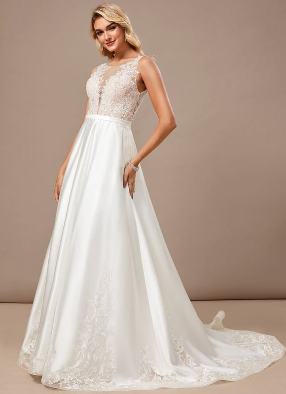 Robe Chic Satinée Fleurie - gallery 1