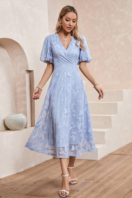 Robe Chic Mi-Longue Ajourée - gallery 3