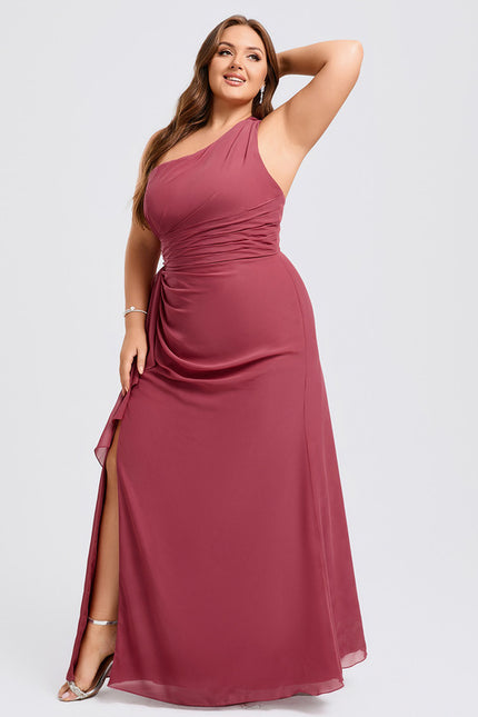 Robe Chic Asymétrique Beige - gallery 9