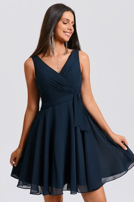 Robe Chic Vaporeuse Marine - gallery 6