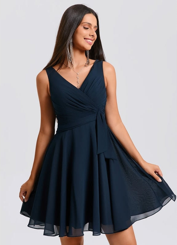 Robe Chic Vaporeuse Marine - gallery 6
