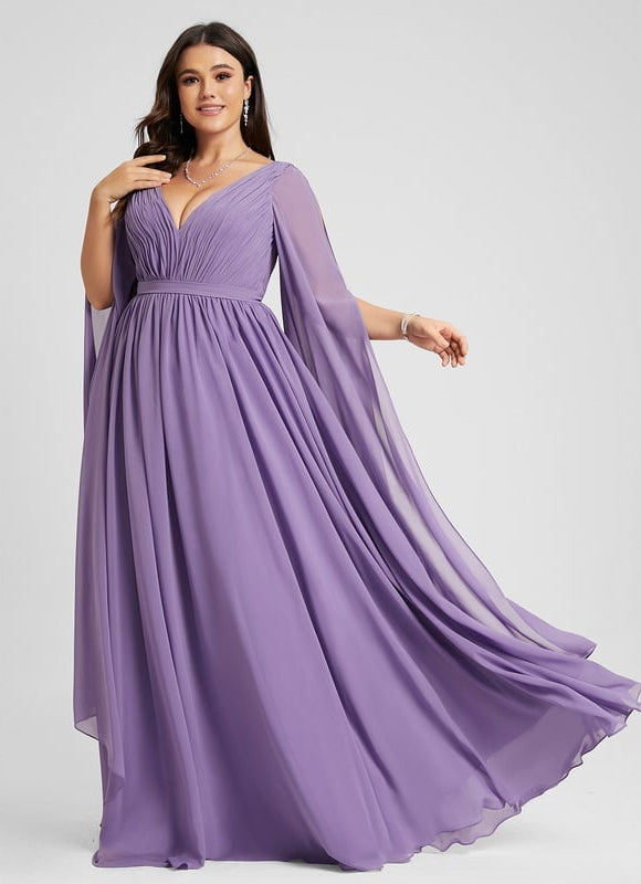Robe Chic Longue Verte Fluide - gallery 5