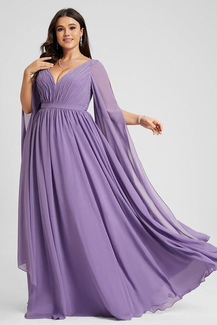 Robe Chic Longue Verte Fluide - gallery 5