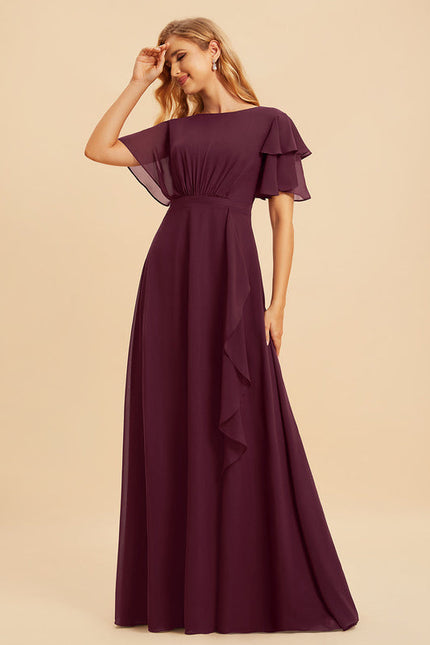 Robe Chic Mousseline Drapée - gallery 1