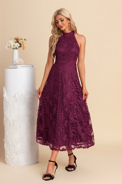 Robe Chic Mauve Florale
