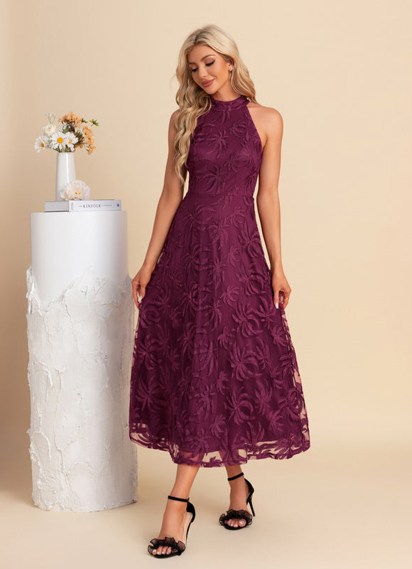 Robe Chic Mauve Florale