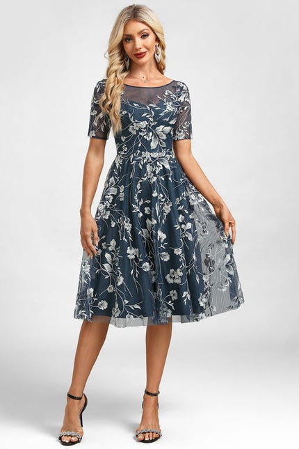 Robe Chic Florale Transparente