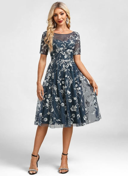 Robe Chic Florale Transparente