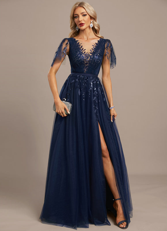 Robe Chic Écarlate Ornée - gallery 3