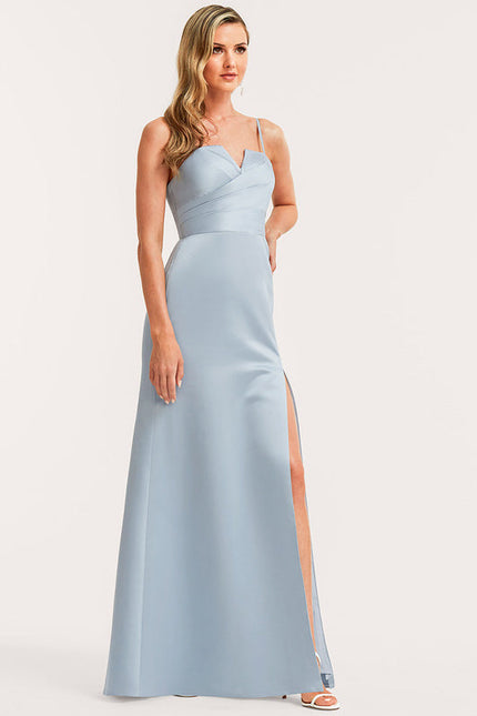 Robe Chic Satinée Rose Pâle - gallery 4