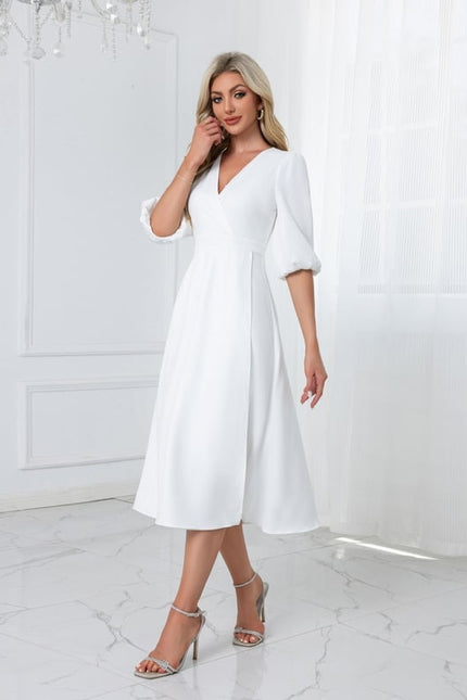 Robe Blanche Bohème Chic - gallery 5