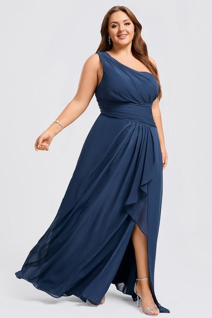 Robe Chic Asymétrique Beige - gallery 6