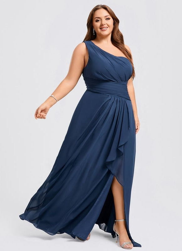 Robe Chic Asymétrique Beige - gallery 6
