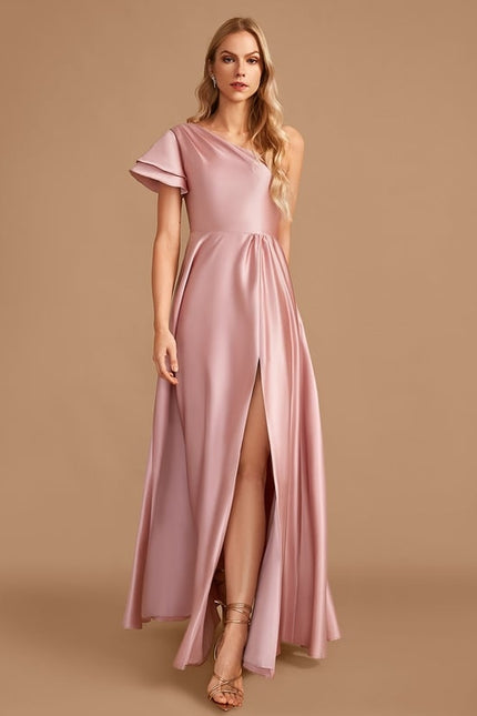 Robe Chic Satinée Moderne - gallery 1