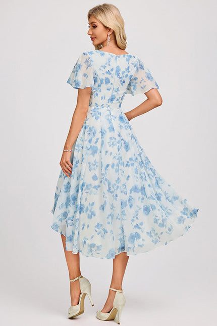 Robe Chic Fluide Bleu Nuit - gallery 5