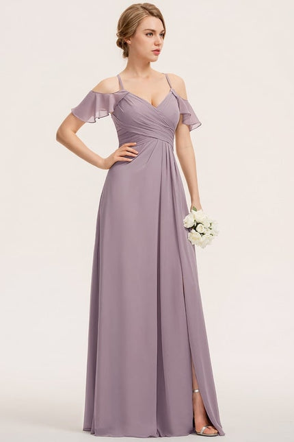 Robe Chic Chiffon Sable - gallery 2