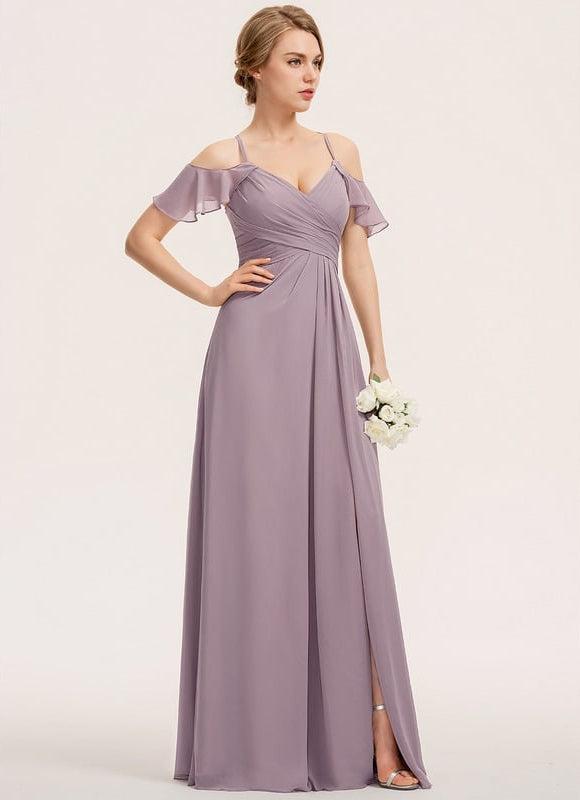Robe Chic Chiffon Sable - gallery 2