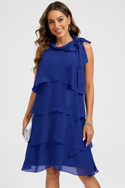 Robe Chic Fluide Bleu