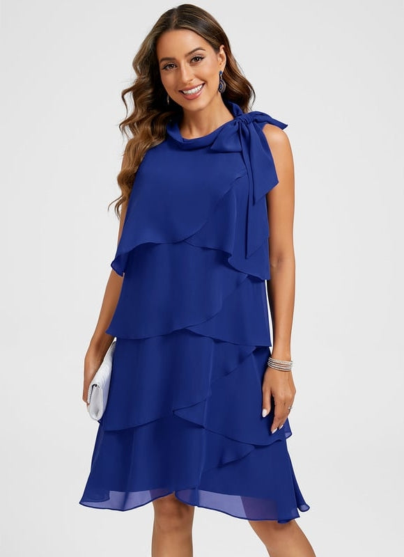 Robe Chic Fluide Bleu