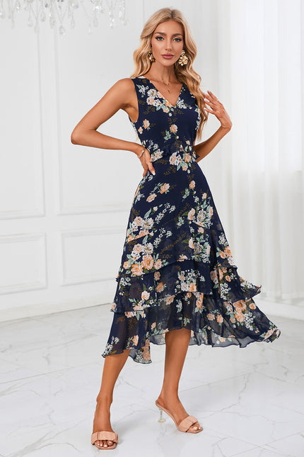Robe Chic À Volants Florale - gallery 2