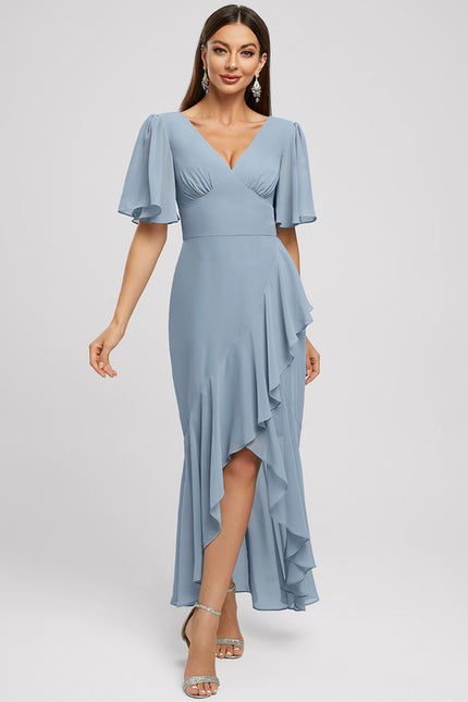 Robe Chic Asymétrique Céleste